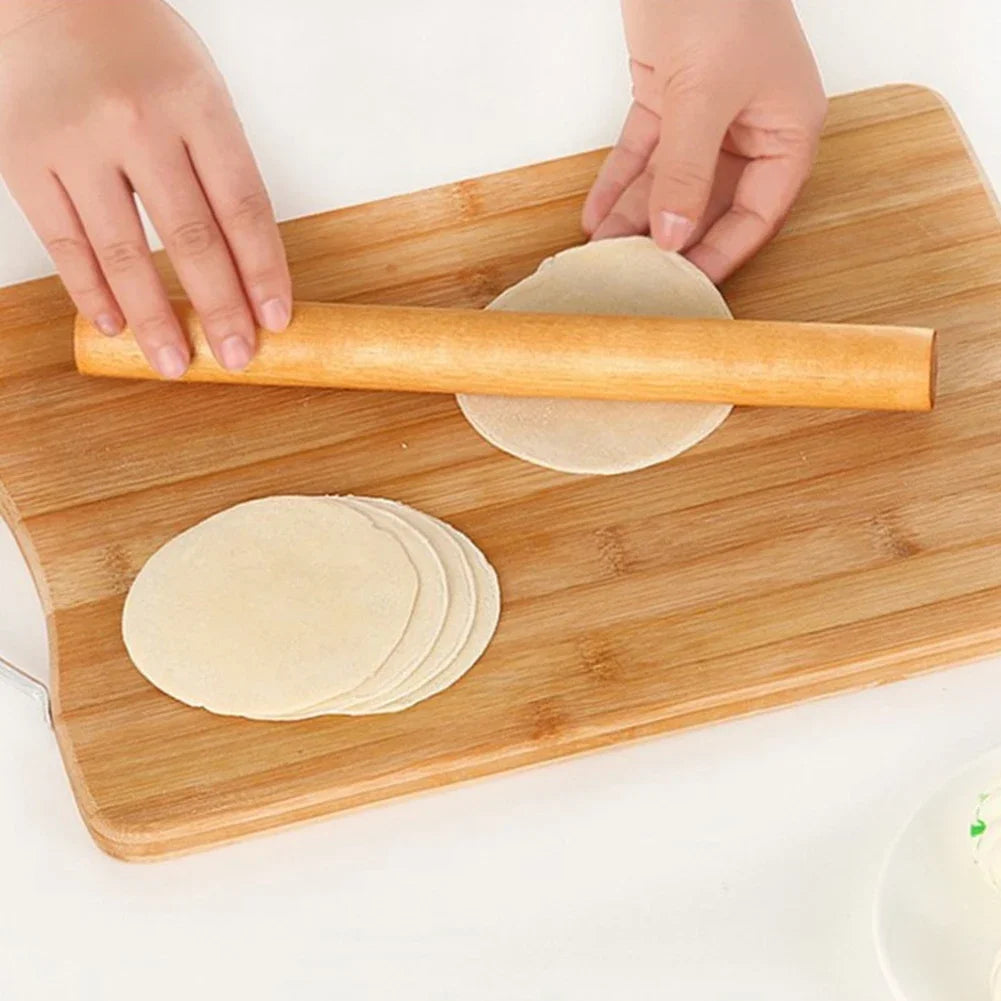 Palo de amasar de madera para pastas y repostería de 30 o 40 cm