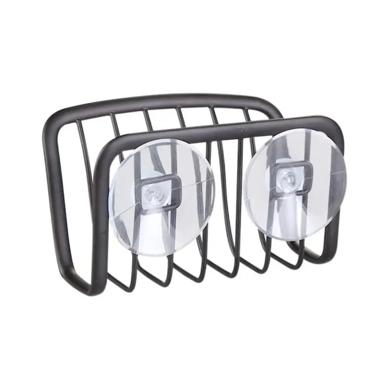Portaesponja de acero inoxidable con ventosa para bacha