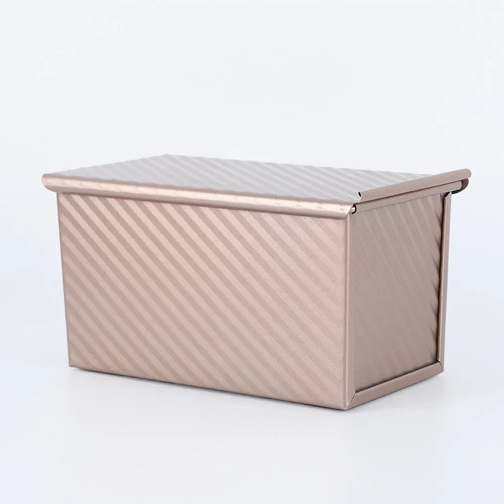 Molde para pan Pullman con tapa de acero al carbono rosa