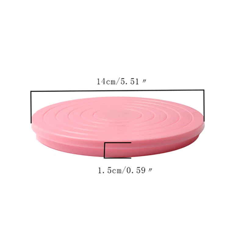 Base giratoria mini de plástico para repostería de 14 cm