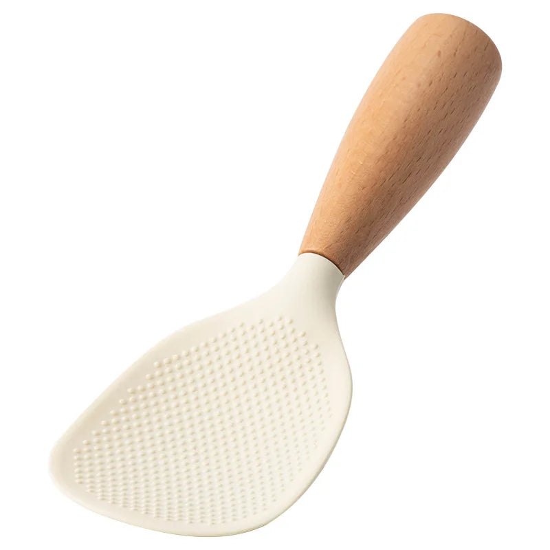 Cuchara de silicona para cocinar y servir arroz