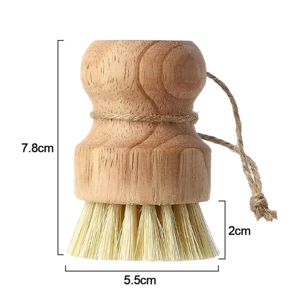 Cepillos para vajilla de bambú con fibras de sisal o coco