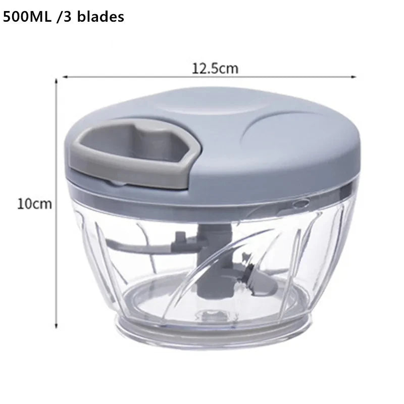 Picador manual a cuerda para verduras de 500 y 900 ml