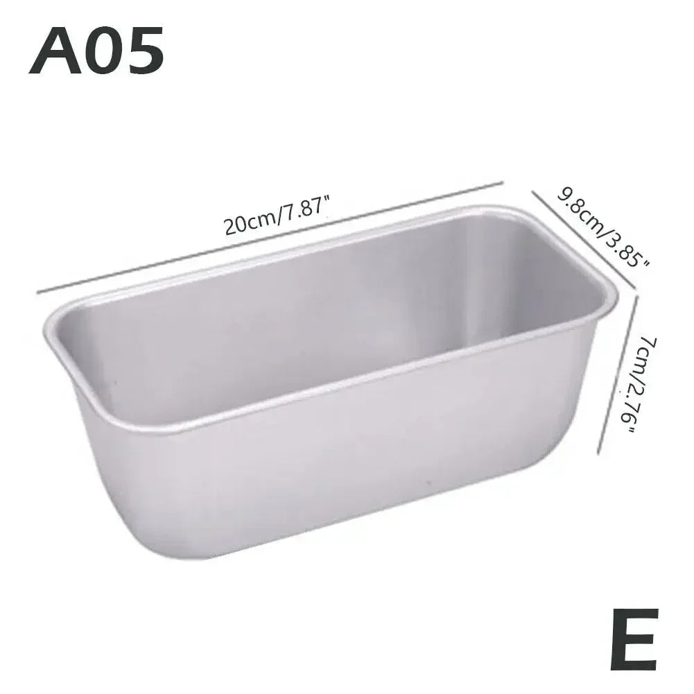 Molde rectangular compacto para pan y budines