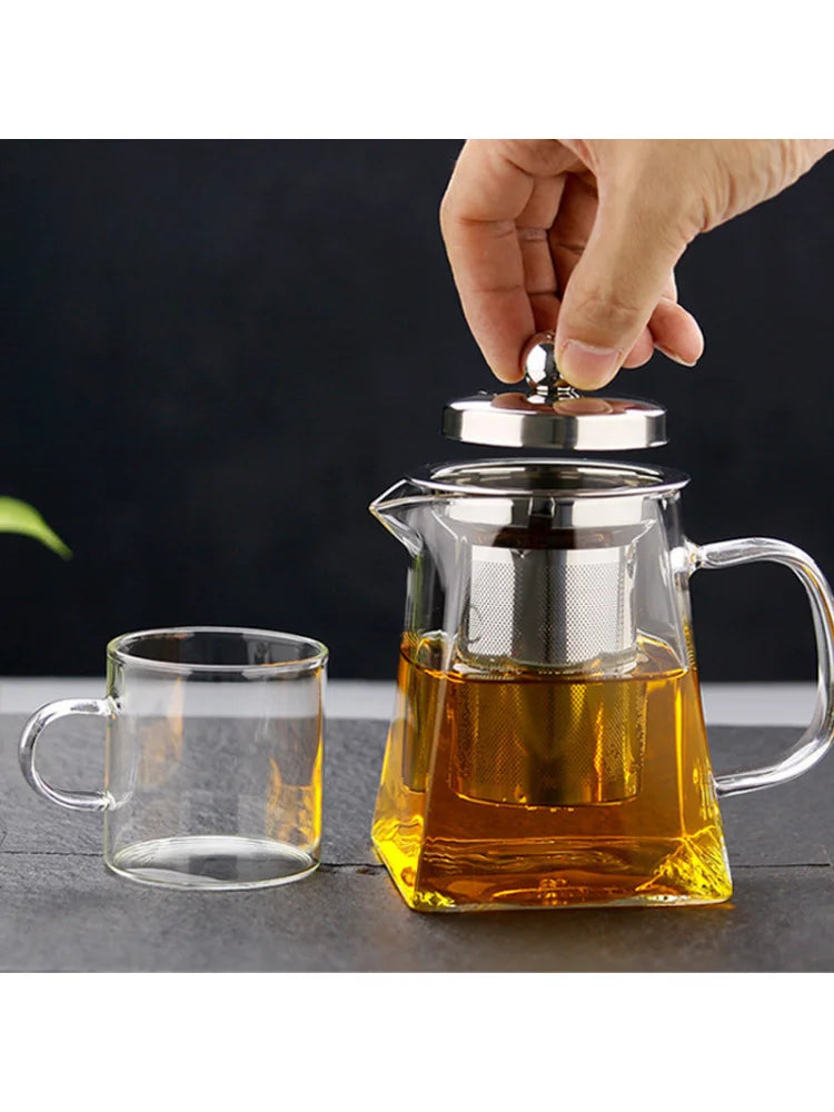 Tetera de vidrio con infusor en cuatro capacidades