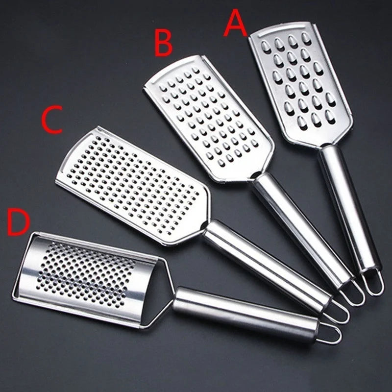 Rallador de mano de acero inoxidable para queso y chocolate
