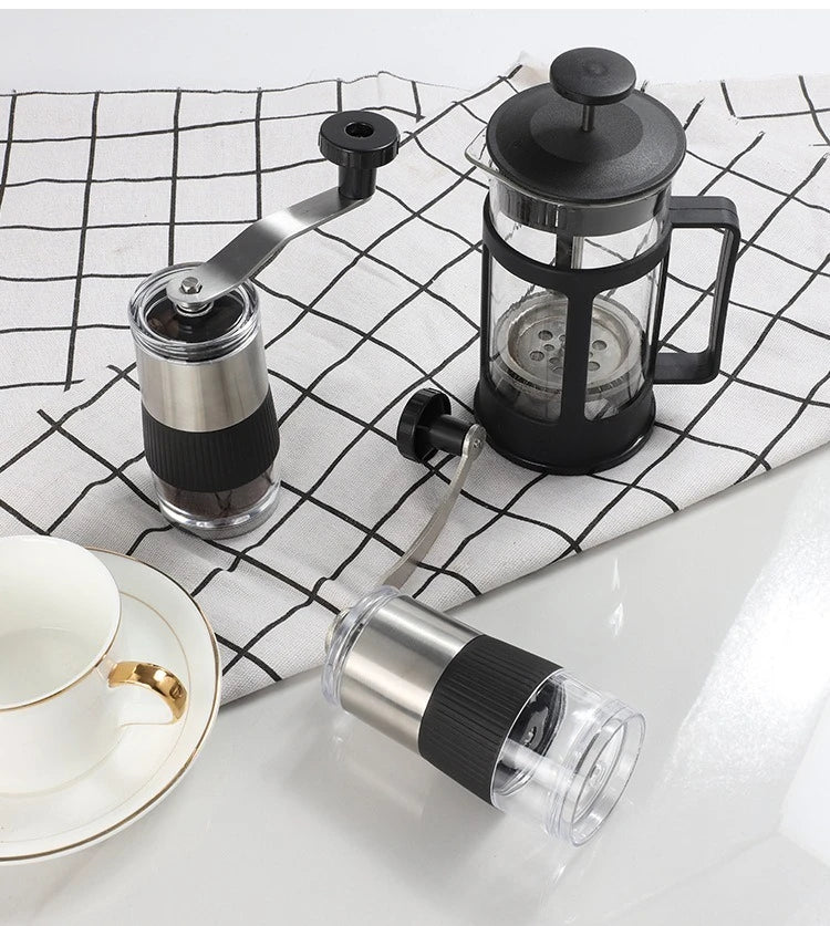 Molinillo de café manual compacto con ajuste de molienda