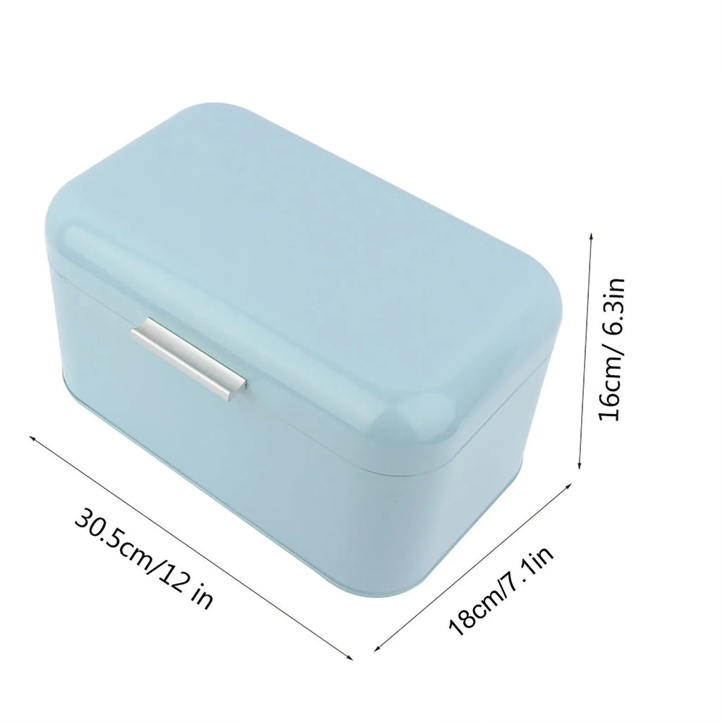 Panera rectangular de hierro de 30,5 × 18 × 16 cm