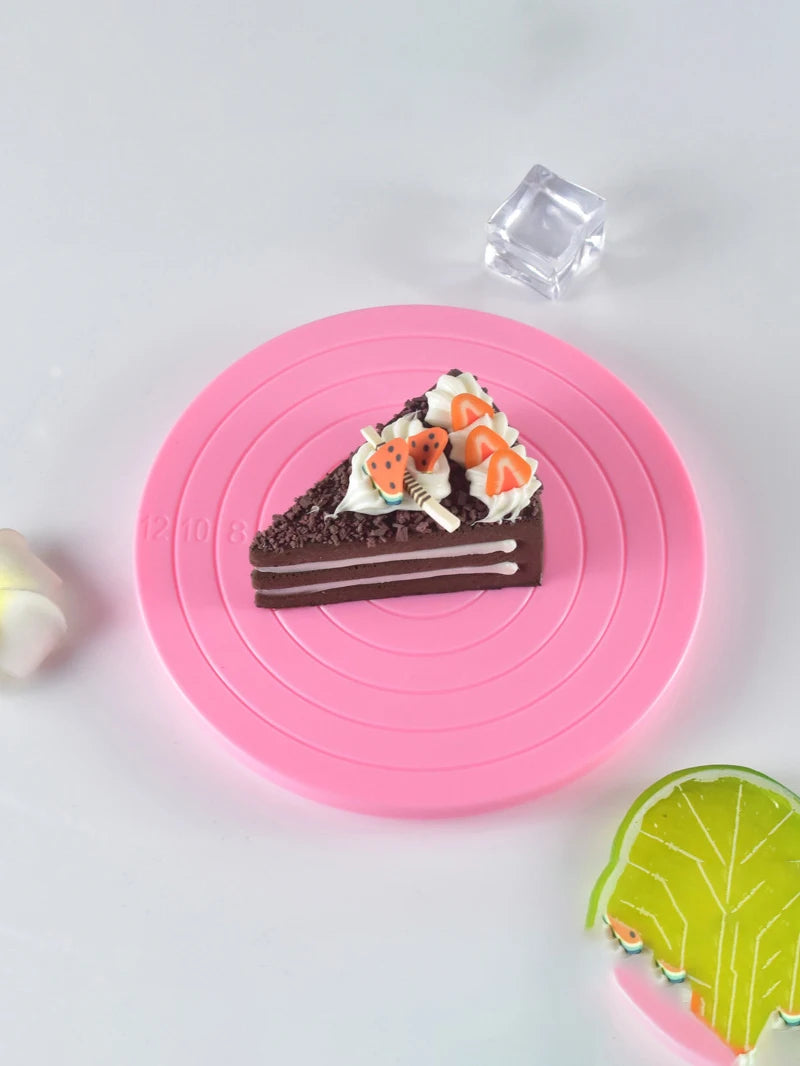 Base giratoria mini de plástico para repostería de 14 cm