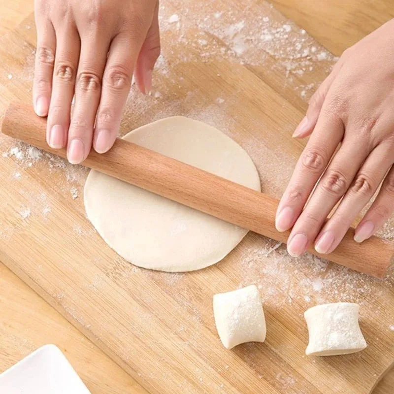 Palo de amasar de madera para pastas y repostería de 30 o 40 cm
