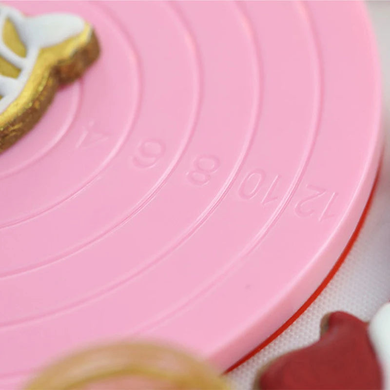 Base giratoria mini de plástico para repostería de 14 cm