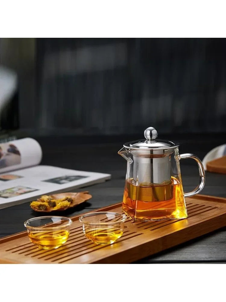 Tetera de vidrio con infusor en cuatro capacidades