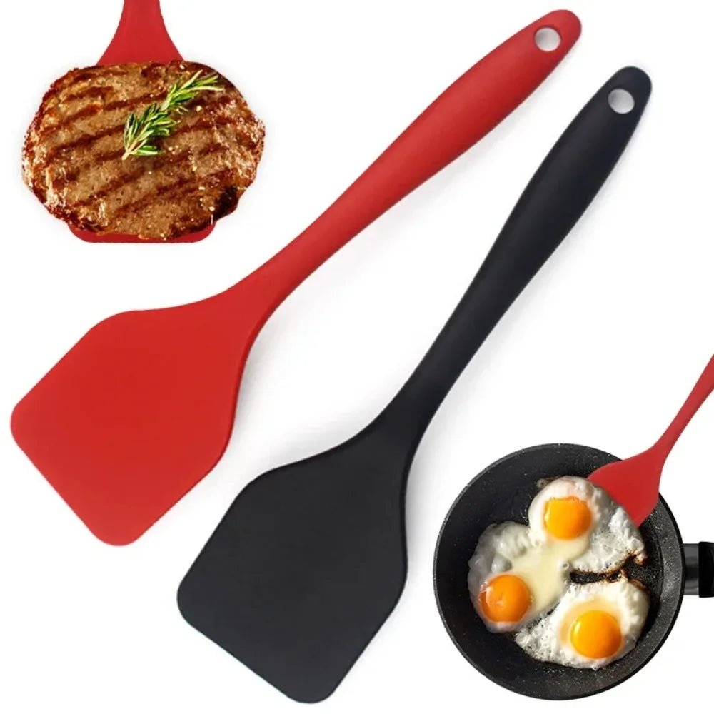 Espátula ranurada de silicona para pescado y omelettes