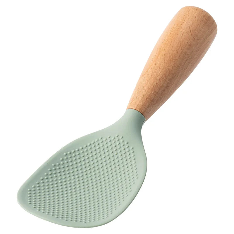 Cuchara de silicona para cocinar y servir arroz