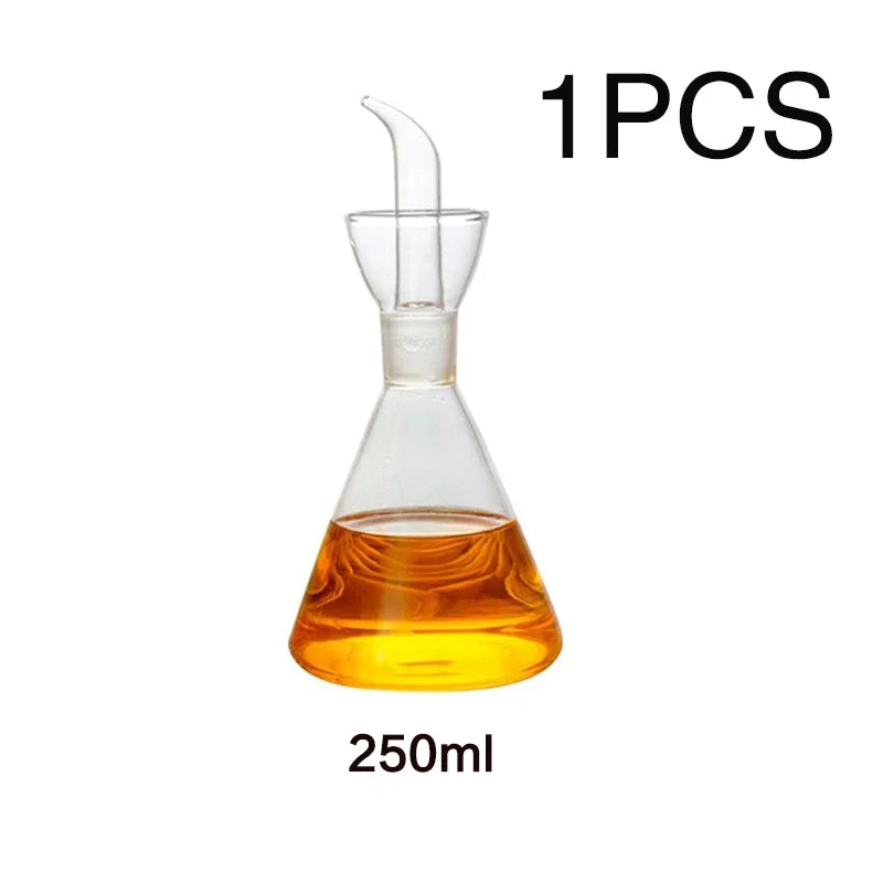 Aceitera de vidrio borosilicato con pico de vertido controlado