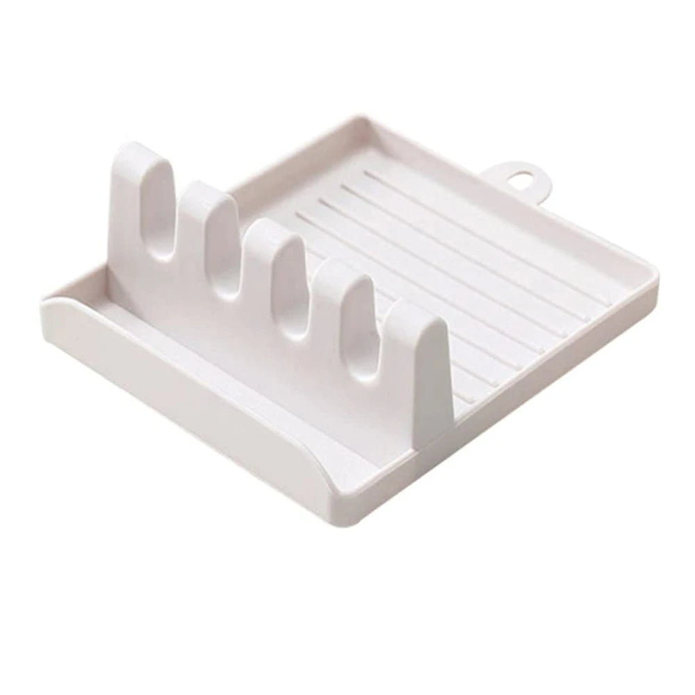 Apoyacucharas con soporte para tapas de olla