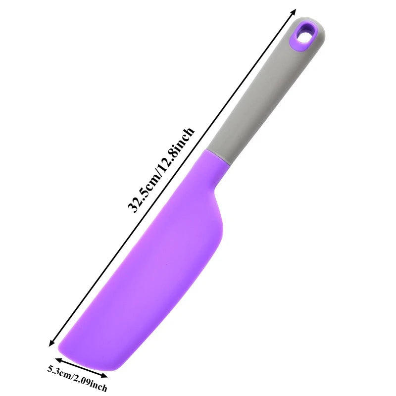 Espátula ranurada de silicona para pescado y omelettes