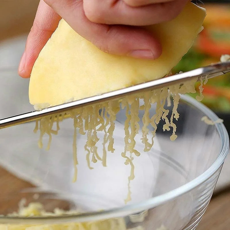 Rallador de mano de acero inoxidable para queso y chocolate