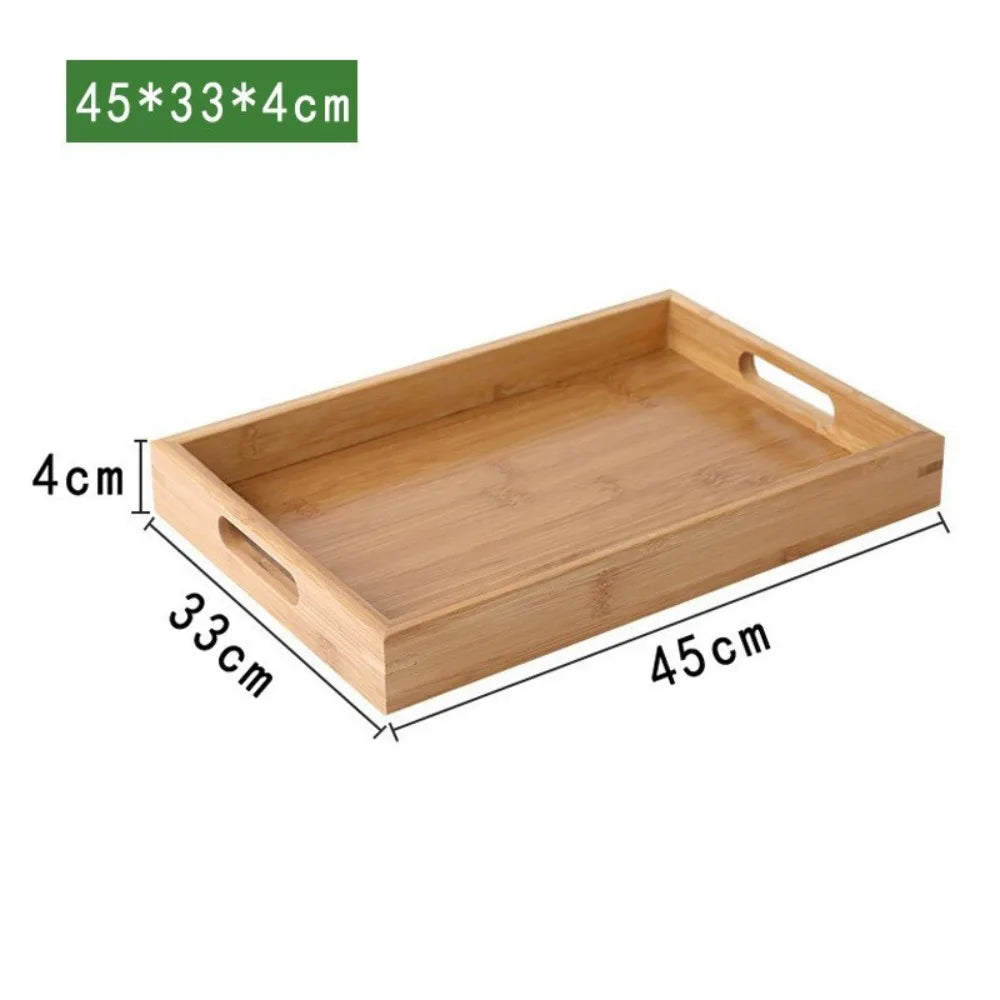Bandeja rectangular para servir con bordes elevados