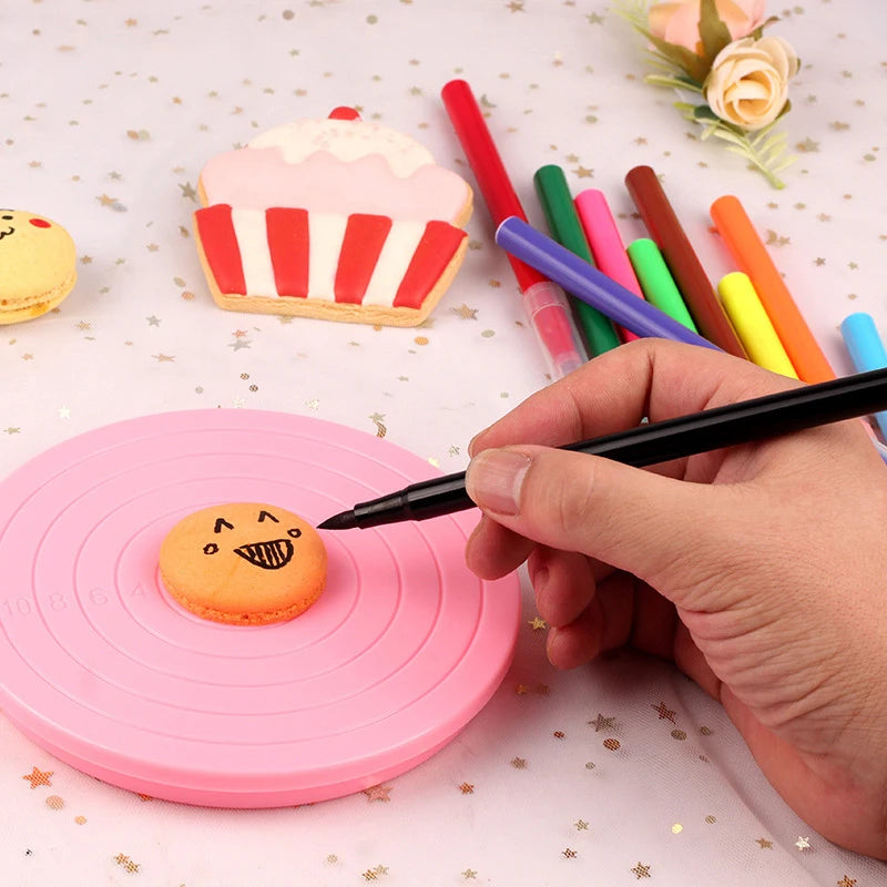 Base giratoria mini de plástico para repostería de 14 cm