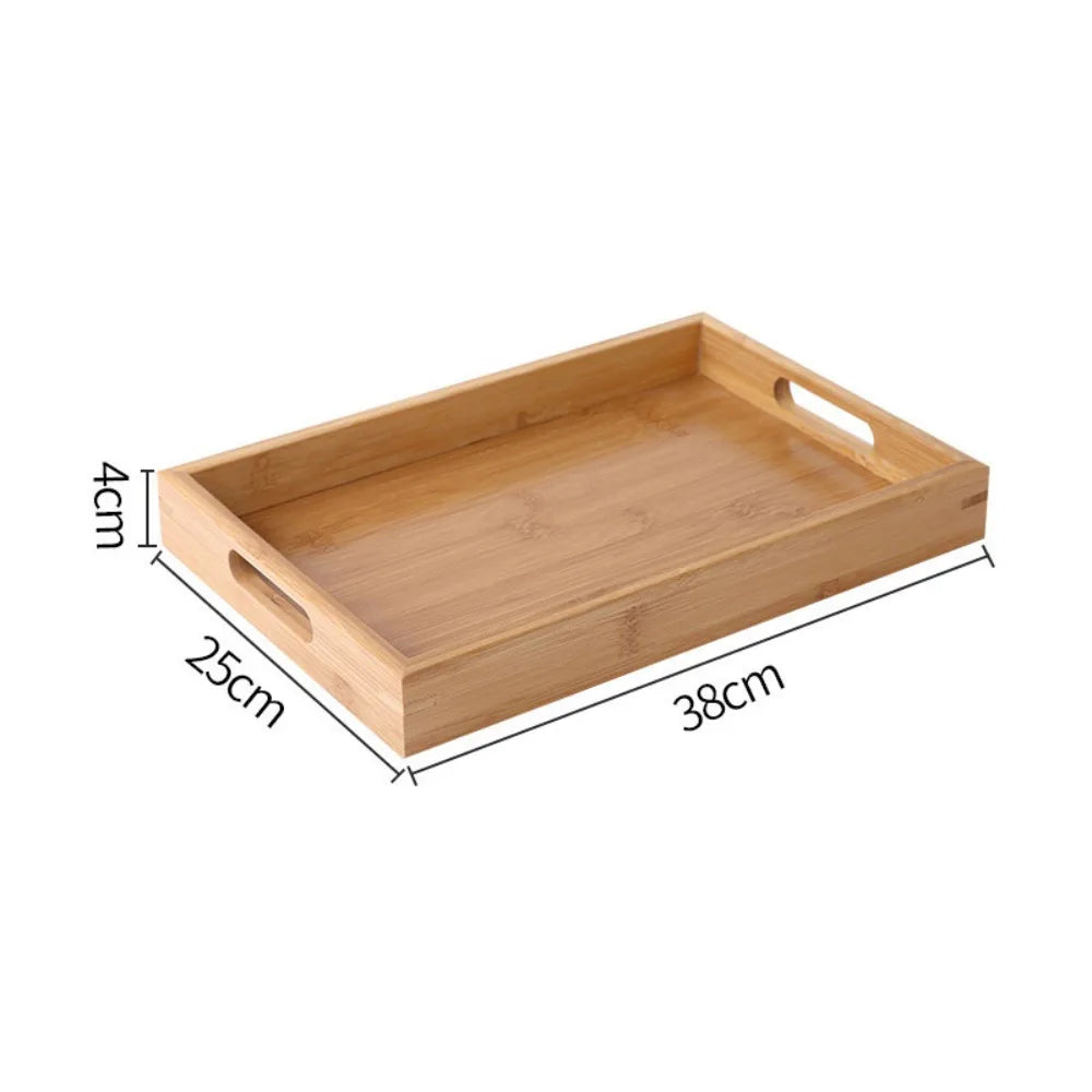 Bandeja rectangular para servir con bordes elevados