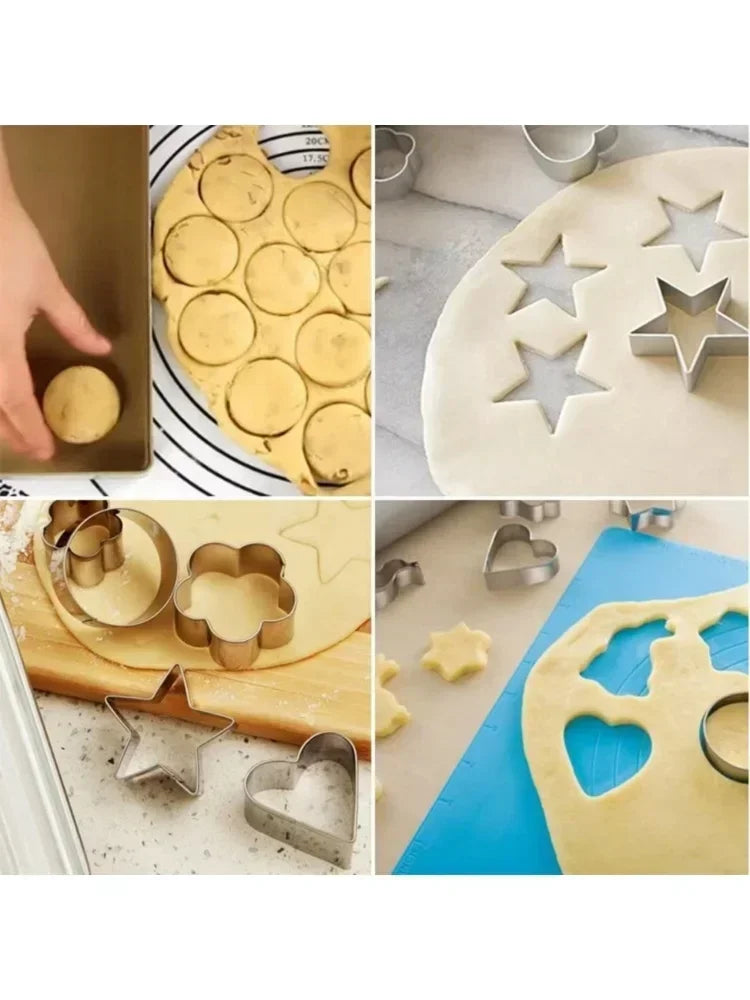 Set de 30 cortantes de acero inoxidable para galletitas y fondant