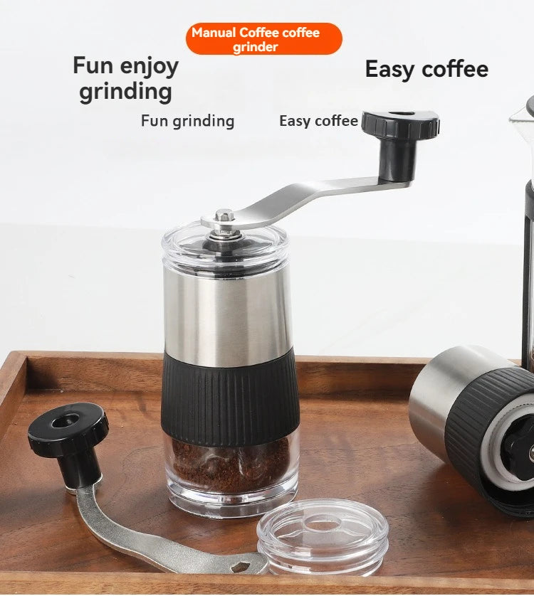 Molinillo de café manual compacto con ajuste de molienda