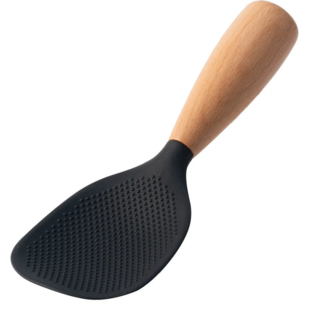 Cuchara de silicona para cocinar y servir arroz