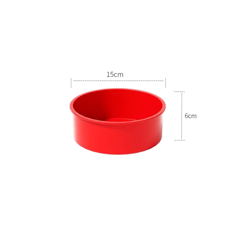 Molde redondo de silicona para tortas y cheesecake