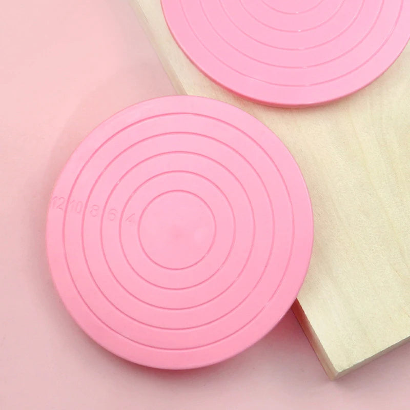 Base giratoria mini de plástico para repostería de 14 cm